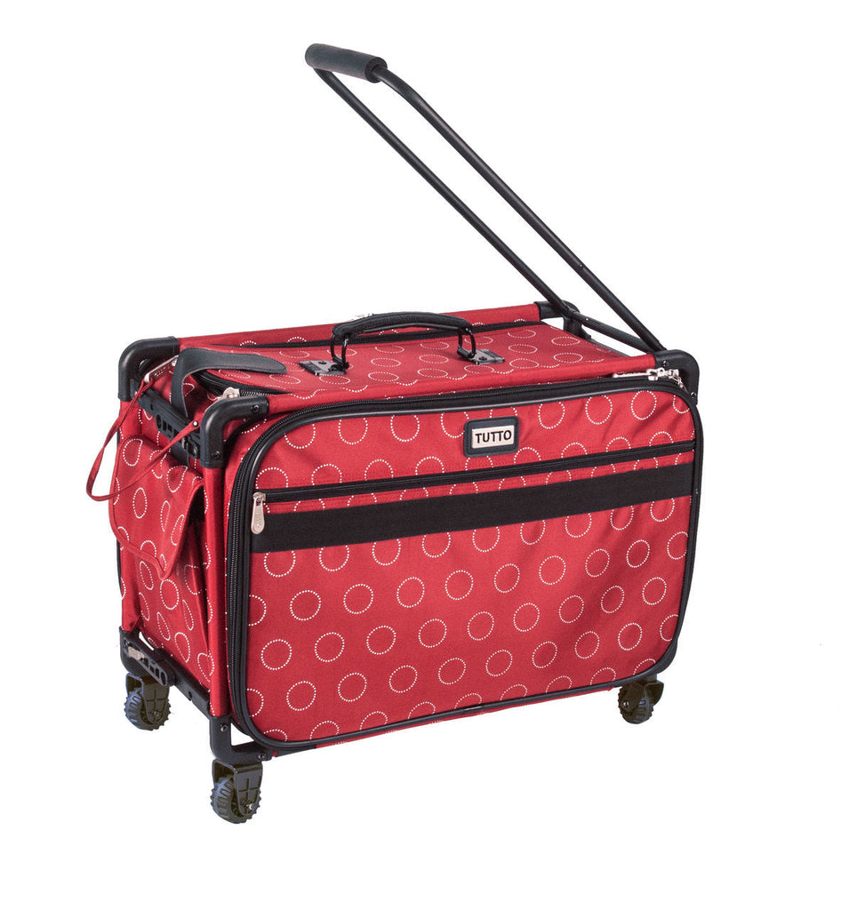 Tutto Sewing Machine Case On Wheels Large 21in Pink Diamond
