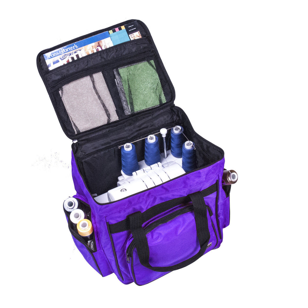 Tutto Serger Machine Case On Wheels 17in Purple - 740889057176